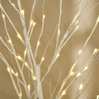 HOMCOM 6' Artificial Birch Tree with 96 Warm White LED Lights - White-Use it indoors and outdoors as long as it has a cover. Place it at home, at parties, at weddings, patio, etc.
