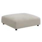 Modway Solace Modular Upholstered Fabric Ottoman - Linen-Modular Square Ottoman