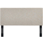 Modway Taylor Upholstered Linen Fabric King and California King Headboard - Beige-Extra Wide Sturdy Wood Post Legs