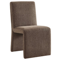 Modway Emory Fabric Upholstered Dining Side Chair - Mocha-Versatile Slipper Chair