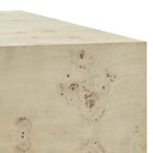 Modway - Cosmos 36 po Carré Table basse en bois de burl - Burl blanchi-7
