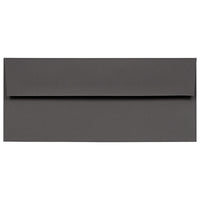 JAM Paper #10 Business Envelopes, 4 1/8 x 9.5, Dark Grey, 1000 Pack (36396438B)-Dark gray