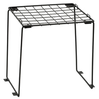Locker Gear 12" Mesh Locker Shelf - Collapsible - Black-Space-saving design - collapsible and stackable for easy storage and organization