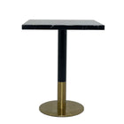 Plata Import Ruby Square Dining Table - Black-Dining Table (24″Ø)
