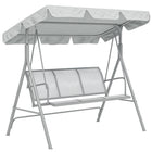Outsunny 3-Seater Patio Swing - Light Grey-Made from rust resistant metal offering optimum durability  
