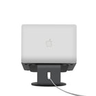 ShoppingAll Ergonomic Laptop Stand with 360-Degree Swivel Base for Laptops Up to 17" - Grey-Anti-rust and anti-corrosion, super durable to use