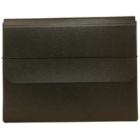 JAM Paper Thick Portfolio File Carrying Case with Elastic Band - 10 x 1 1/4 x 13 1/4 - Black-Black Portfolio Carrying Case