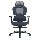 TygerClaw Aeralume Elite 2 Mesh High-Back Ergonomic Gaming Chair - Black/Red-Lumbar cushion, adjustable headrest, and 4D armrests support ergonomic positioning for work and gaming