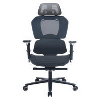 TygerClaw Aeralume Elite 2 Mesh High-Back Ergonomic Gaming Chair - Black/Red-Lumbar cushion, adjustable headrest, and 4D armrests support ergonomic positioning for work and gaming