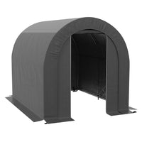 Outsunny - Remise de rangement extérieure, remise à vélo en acier galvanisé-Tente de rangement spacieuse pour votre vélo, votre moto ou vos outils de jardinage 
