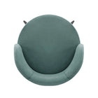 Manhattan Comfort - Chaise de salle à manger moderne Kaya 58 cm en velours capitonné - Vert menthe-22,44 po L x 20 po l x 28,94 po H