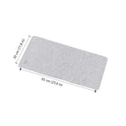 BlueDiamond - Tapis de bureau en feutre haut de gamme régulier pour bureau à domicile et gaming, dessous en caoutchouc antidérapant – 25,6 po L x 11,8 po L – Lunar-Base antidérapante : Reste stable et bien en place sur presque toutes les surfaces