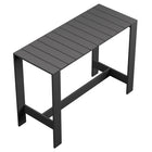 Modway Tahoe Rectangle Outdoor Aluminum Bar Table - 59" - Grey-7