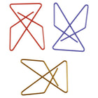 JAM Paper Colourful Butterfly Clips - Assorted - 15 Pack-Size: 1.5 in Long x 1.1 in Wide (43mm x 30mm)