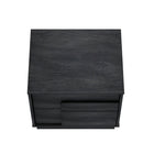 Manhattan Comfort Horizon 21.7" Modern Nightstand 2-Piece Set - Charcoal Grey-17.7" L x 21.7" W x 19.9" H