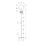 Monarch Specialties - 9682 71"H Lampadaire - Métal En Laiton/Contemporain-Parfait pour le salon, la chambre ou le bureau à domicile, ce lampadaire offre un éclairage d'appoint stylé qui complète et illumine les intérieurs modernes