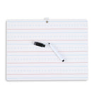 Charles Leonard "My First" Dry Erase Board with Marker/Eraser - Two-Sided Plain/Lined - White - 12 Pack-Each pack includes 12 boards, each board includes a marker with eraser.