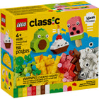 LEGO Classic Creative Food Friends - 150 Pieces-Young builders aged 4 and up can create and customize 4 colorful Food Friends