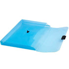 JAM Paper - Portefeuille en plastique avec fermeture à boucle centrale - 9 1/2 x 13 1/4 x 1 1/8 - Bleu-Quantité : Vendu à l'unité
