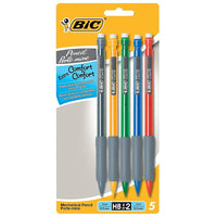 BIC Extra Comfort Mechanical Pencils - 0.5mm - HB - 5 Pack-0.5mm point size
