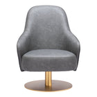 Zuo Withby Accent Chair - Grey-Plush and durable faux leather fabric