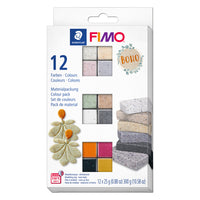 Staedtler FIMO Effect Boho Colours Modeling Clay Set - Boho Colours - 12 Pack-Oven bake clay for special effects