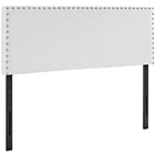 Modway Phoebe Upholstered Vinyl Full Headboard - White-Fine Vinyl Upholstery