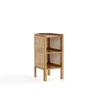 Manhattan Comfort - Table d’appoint industrielle chic de 11,81 po de Versailles - Nature-Comprend 2 étagères fixes parfaites pour les magazines et la décoration intérieure