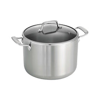 Tramontina - Marmite couverte en acier inoxydable à 3 couches de 8 Qt-Idéal pour les cuisiniers amateurs et professionnels