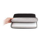 JCPal - Pochette en nylon de style professionnel pour MacBook Pro de 15 po, noir-Modèe de housse avec poignée