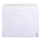SupremeX Gummed Open Side Booklet Envelopes - 24lb - 9" x 12" - White Wove - Box of 500-White Wove