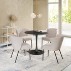 Zuo Aimee Dining Chair - Beige - Set of 2-Dimensions: 23.2" L x 24.2" W x 31.1" H
