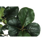 Monarch Specialties - Plante Artificielle - 47 po H - Arbre À Violons - Mis En Pot - Touche Réelle - Feuilles Vertes - Pot Noir-Garantie limitée de 5 ans contre les défauts de fabrication