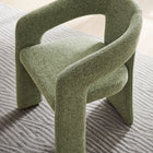 Modway Oslo Barrel Fabric Upholstered Dining Accent Chair - Leaf-Fully Assembled