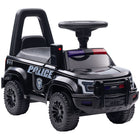 Aosom - Voiture à glissière pour enfants avec rangement secret sous le siège - noir-Construction pied-au-sol, excellente pour les jouets à glisser 