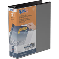 Reliure de présentation Davis Group à anneaux en D et insertion rapide, 2 po, noire-Reliure personnalisable à superposition, noire, contient 500 feuilles de papier, pour papier de format 8.5 x 11 po