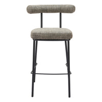 Zuo Kede Barstool - Green Tweed-Soft chenille fabric