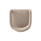 Manhattan Comfort Aspen 23.2" Mid-Century Modern Tweed Upholstered Dining Armchair - Gold Dust-30 Day Limited Manufacturer's Warranty