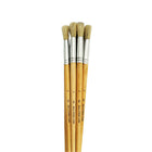 DBLG Imports Eterna #582 Long Handle Round Poster Brush - Size 10 - 12 Pack-Long varnished wooden handle