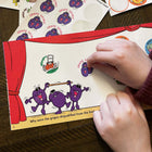 TREND All in Good Pun Retro Scratch 'n Sniff Stinky Stickers + Album-2 sheets / 24 stickers total per pack, measuring 1-1/4" diameter. Ages 3 and up. Made in the USA.