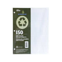 Hilroy Recycled Refill paper, 10-7/8" x 8-3/8", 150 Sheets-A great environmentally-friendly alternative