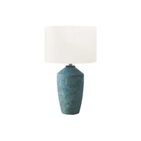 Monarch Specialties 25" H Contemporary Table Lamp - Green Concrete / Ivory / Cream Shade-This 25"h table lamp features a striking green concrete base paired with an elegant ivory fabric shade, making it a stylish choice for any modern living room, bedroom, or office
