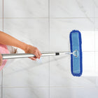 Gritt Commercial Microfiber Looped Dust Mop Pad Head - 48" x 5" - Blue-Style: Looped End