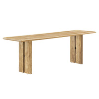 Modway Amistad 58" Wood Bench - Oak-Modern Farmhouse 58" Dining Bench