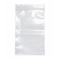KL Rubber Resealable Polyethylene Bag with Hang Hole - 4 Mil - 5" x 8” - 1000 Pack-Offset lip design with durable zipper for easy opening and secure closure