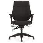 Staples - Fauteuil à basculements multiples à dossier moyen et petite assise Newdale, Fusion en houille, noir-Ce siège est expressément conçu pour les utilisateurs dont la taille ou le poids est inférieur à la moyenne