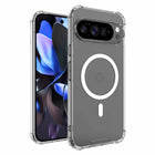 Blu Element Dropzone Rugged Case with Magnets for Pixel 10 Pro XL - Clear-Reinforced AirPockets shock absorbing corners