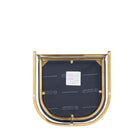 Manhattan Comfort - Louvre tabouret de comptoir moderne du milieu du siècle de 20" en similicuir - noir et or titane - lot de 3-10