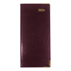 Brownline - 2026 Agenda hebdomadaire de poche Executive - 6-7/8 po x 3-3/16 po - Couleurs assorties - Trilingue-Calendriers de référence du mois précédent et du mois courant sur chaque page double