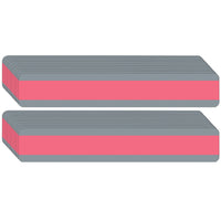 Ashley Productions Double Wide Sentence Strip Reading Guide - 1-1/4" x 7-1/4" - Rose - 24 Pack-Easily track print through transparent tinted window